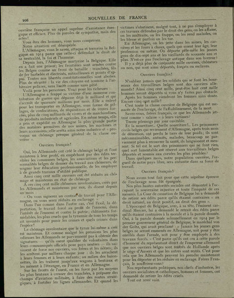 Nouvelles de France et Bulletin des Français résidant à l'étranger : chronique hebdomadaire de la presse française